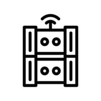 Server Network line icon vector