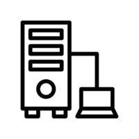 server data line icon vector