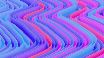Vibrant Flowing Abstract Animation Loop - Colorful Waves in Motion video