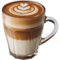 Coffee cup with frothy latte Image, Coffee cup isolated on transparent background, Coffee cup illustration png