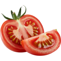 Sliced red tomatoes Image, Tomato isolated on transparent background, Tomato illustration ART png