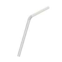 Plastic drinking straw on transparent background png