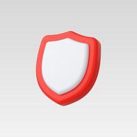 A modern, minimalist shield icon representing protection and security. vector