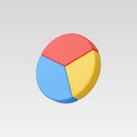A vibrant, 3D circular shape divided into primary colors. vector