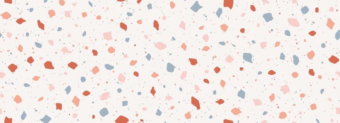 Light beige Terrazzo seamless pattern. Repeating granite stone texture. Colored Italian mosaic surface design for paving, floor tile swatch, decoration. Venetian marble background concept