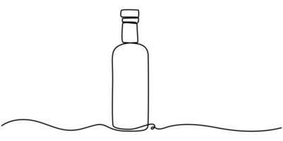 soy sauce in a bottle, Sushi set one line art. Continuous line drawing of sushi vector