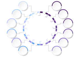 processo infográfico com 12 passos, processo ou opções, processo gráfico. png