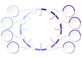 Process infographic with 8 steps, process or options, process chart. png