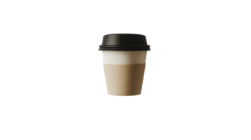 Warm beverage served in a disposable cup with a two-tone design ideal for travel and daily enjoyment png