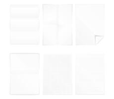 Different A4 format paper vector