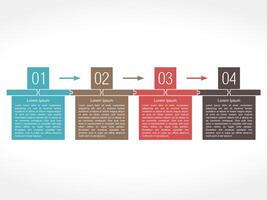 Design template with number and place for text, flat puzzle style vector