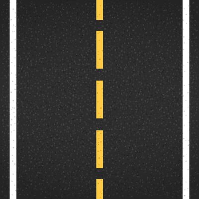 Asphalt road with markings