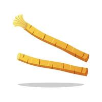 Miswak or siwak isolated on white background. vector