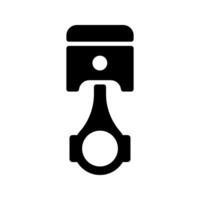 Simple piston icon isolated on white background. vector