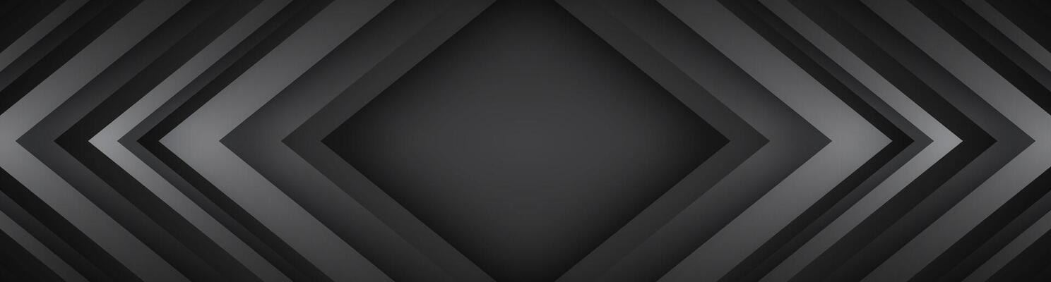 3D black techno abstract background overlap layer on dark space with arrows lines effect decoration. Modern graphic design element stripes style concept for web banner, flyer, card, or brochure cover