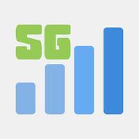 Icon 5g. Internet network elements. Icon in flat style style. vector