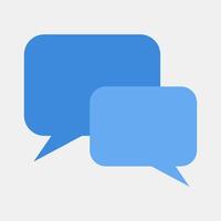 Icon chat. Internet network elements. Icon in flat style style. vector