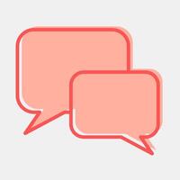 Icon chat. Internet network elements. Icon in two tone style. vector