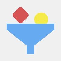 Icon filter. Internet network elements. Icon in flat style style. vector