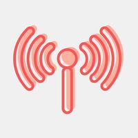 Icon hotspot. Internet network elements. Icon in two tone style. vector