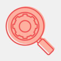 Icon search engine. Internet network elements. Icon in two tone style. vector