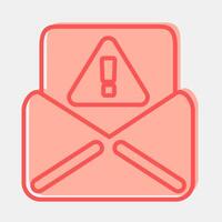 Icon spam. Internet network elements. Icon in two tone style. vector