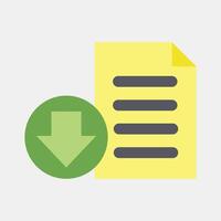 Icon download. Internet network elements. Icon in flat style style. vector