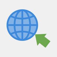 Icon internet. Internet network elements. Icon in flat style style. vector