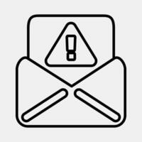 Icon spam. Internet network elements. Icon in line style. vector