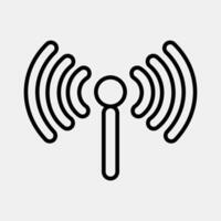 Icon hotspot. Internet network elements. Icon in line style. vector