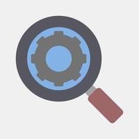 Icon search engine. Internet network elements. Icon in flat style style. vector