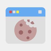 Icon cookies. Internet network elements. Icon in flat style style. vector