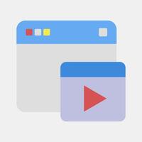 Icon ads. Internet network elements. Icon in flat style style. vector