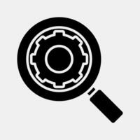 Icon search engine. Internet network elements. Icon in glyph style. vector