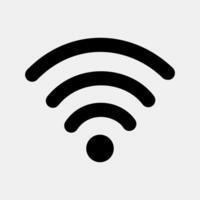 Icon wifi. Internet network elements. Icon in glyph style. vector
