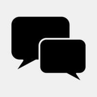 Icon chat. Internet network elements. Icon in glyph style. vector