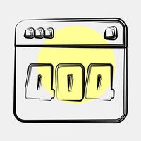 Icon error 404. Internet network elements. Icon in color spot style. vector