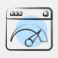 Icon internet speed. Internet network elements. Icon in color spot style. vector