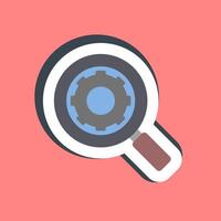 Sticker search engine. Internet network elements. vector