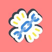 Sticker url. Internet network elements. vector