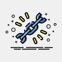 Icon url. Internet network elements. Icon in MBE style. vector