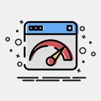 Icon internet speed. Internet network elements. Icon in MBE style. vector