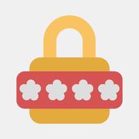 Icon password. Internet network elements. Icon in flat style style. vector