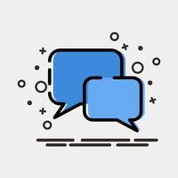 Icon chat. Internet network elements. Icon in MBE style. vector