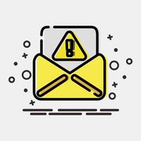 Icon spam. Internet network elements. Icon in MBE style. vector