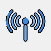 Icon hotspot. Internet network elements. Icon in filled line style. vector