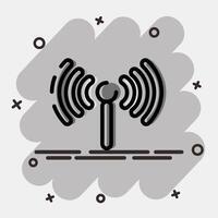 Icon hotspot. Internet network elements. Icon in comic style. vector