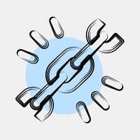 Icon url. Internet network elements. Icon in color spot style. vector