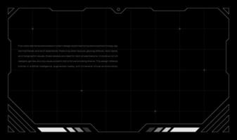 Futuristic Minimal UI Composition. Modern HUD Screen Display. Digital Interface for Sci-Fi Content vector