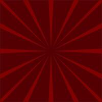 Retro Dark Red Burst Rays Design vector